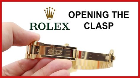 can't open rolex clasp